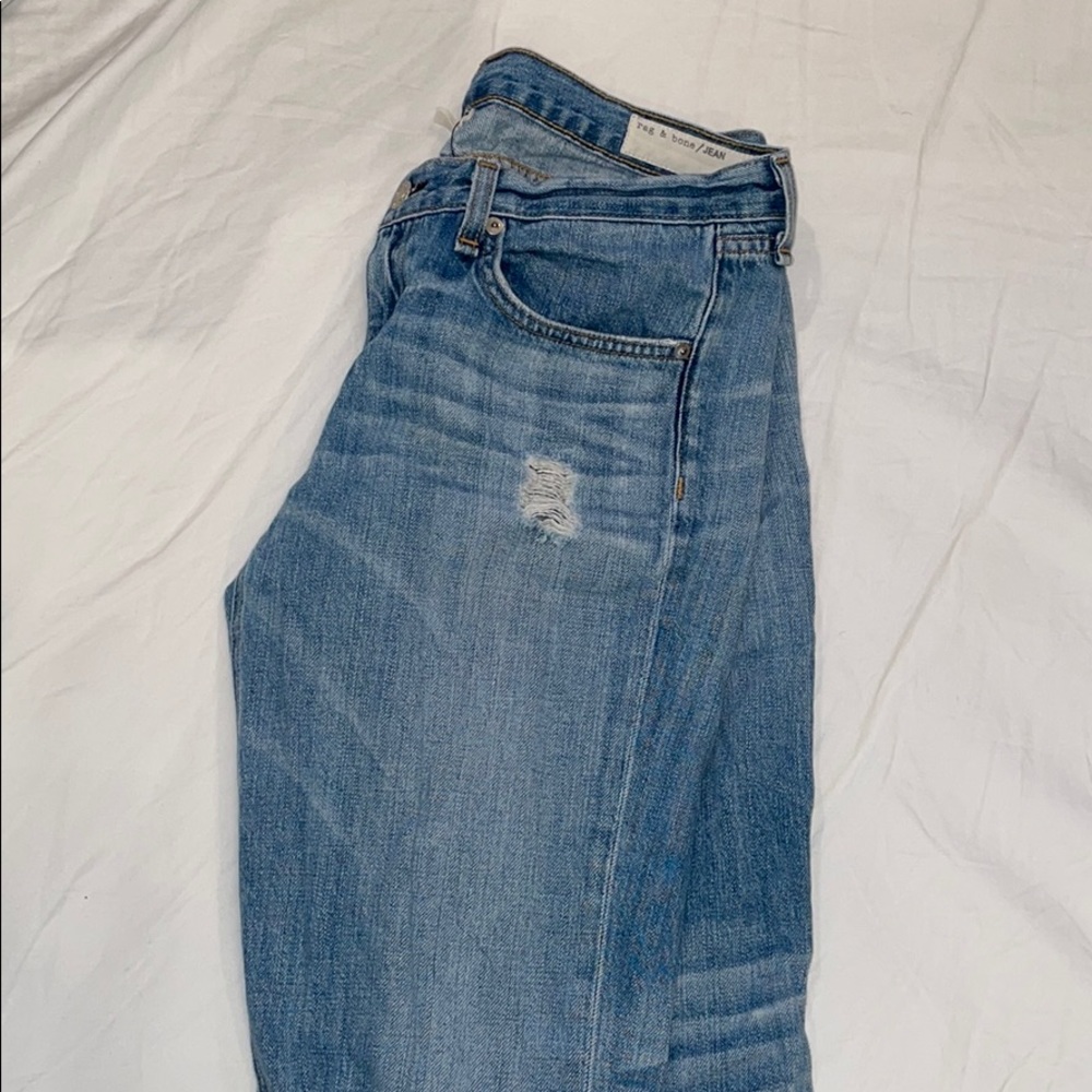 Rag and Bone Straight Leg Boyfriend Jeans